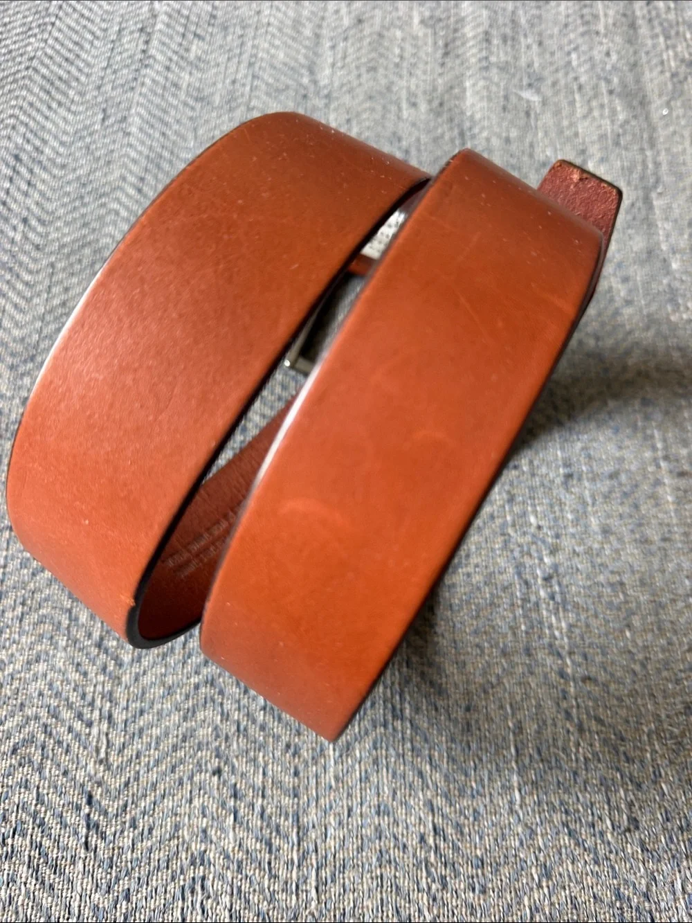 Hugo Boss Men’s Brown Leather Sammyo_SZ35_LTPL  Belt Size: 80-30